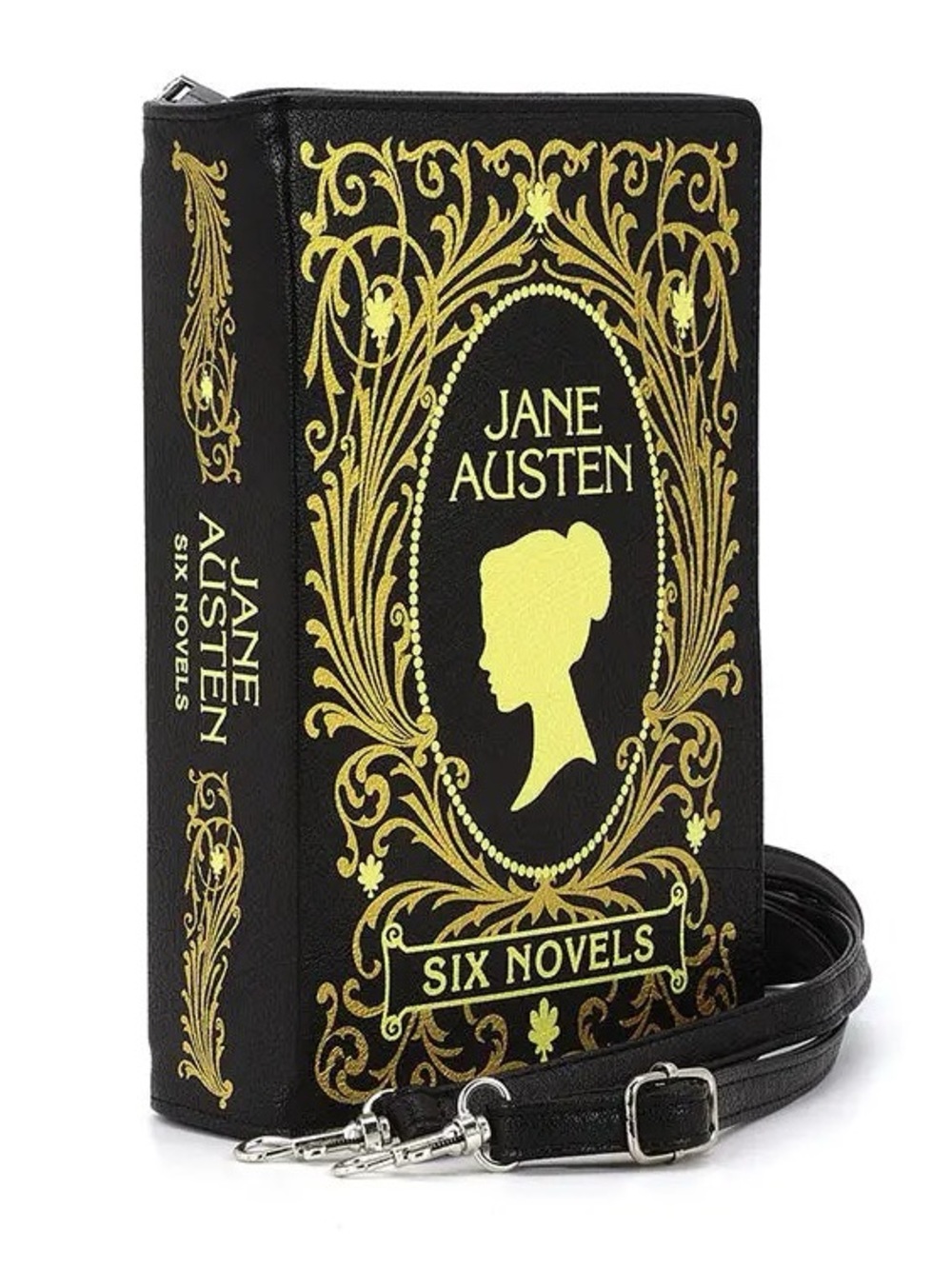 Jane Austen Novels Book Clutch Bag